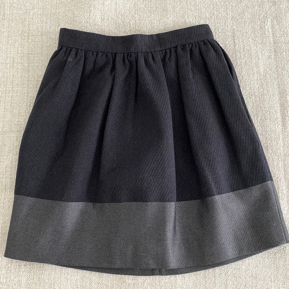 Mango suit charcoal gray skirt